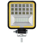 42 Led 126 W Beyaz 3 Modlu Turuncu Beyaz Yayıcı Off Road Farı Lamba Çalışma Lambası Sis Lambası - 4