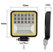 42 Led 126 W Beyaz 3 Modlu Turuncu Beyaz Yayıcı Off Road Farı Lamba Çalışma Lambası Sis Lambası - 7