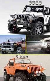42 Led 126 W Beyaz 3 Modlu Turuncu Beyaz Yayıcı Off Road Farı Lamba Çalışma Lambası Sis Lambası - 9