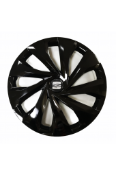 Seat İbiza Uyumlu 14 Inç 4 Adet Piano Black Siyah Jant Kapağı Takımı - 1