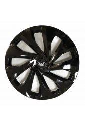 Kia Uyumlu 14 Inç 4 Adet Piano Black Siyah Jant Kapağı Takımı - 1