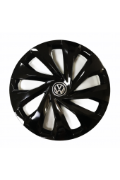 Volkswagen Polo Uyumlu 15 Inç 4 Adet Piano Black Siyah Jant Kapağı Takımı - 1