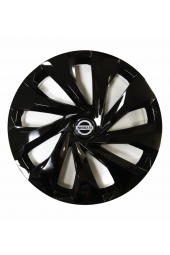 Nissan Pathfinder Uyumlu 15 Inç 4 Adet Piano Black Siyah Jant Kapağı Takımı - 1