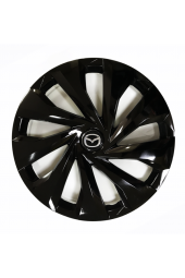 Mazda Uyumlu 14 Inç 4 Adet Piano Black Siyah Jant Kapağı Takımı - 1