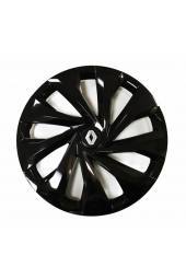 Renault Uyumlu 15 Inç 4 Adet Piano Black Siyah Jant Kapağı Takımı - 1
