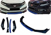 Peugeot Partner Uygun Universal Flaplı 4 Parça Lip Piano Black Mavi Dilli - 1