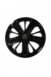 Mercedes Uyumlu 15 Inç Piano Black Siyah Jant Kapağı 4 Adet - 1
