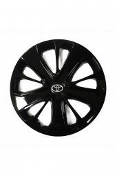 Toyota Yaris Uyumlu 15 Inç Piano Black Siyah Jant Kapağı 4 Adet - 1