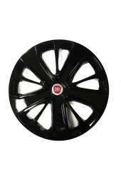 Fiat Sedici Uyumlu 15 Inç Piano Black Siyah Jant Kapağı 4 Adet thumbnail 1