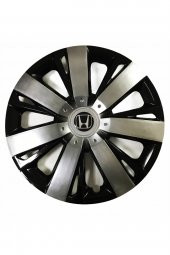 Honda Jazz Uyumlu 15 Inç Piano Black Siyah Beyaz Renkli Jant Kapağı 4 Adet - 1