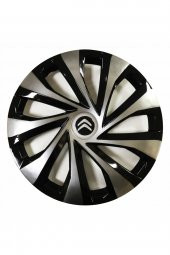 Citroen Picasso Uyumlu 15 Inç Piano Black Siyah Jant Kapağı 4 Adet thumbnail 1