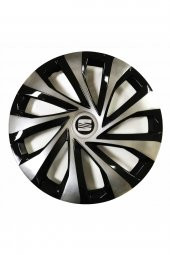 Seat Araçlarına Uyumlu 15 Inç Piano Black Siyah Jant Kapağı 4 Adet thumbnail 1