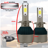 H7 White Beyaz Led Xenon Far Ledi Led Zenon Far Ampulü - 3