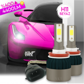 H11 White Beyaz Led Xenon Far Ledi Led Zenon Far Ampulü - 1