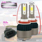 H11 White Beyaz Led Xenon Far Ledi Led Zenon Far Ampulü - 3