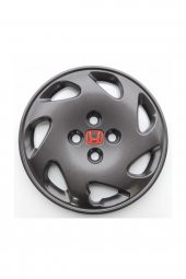 14 Inç Honda Rüzgar Gülü Jant Kapağı 4 Adet Çelik Jant Görünümlü Füme- Kırılmaz Esnek thumbnail 1