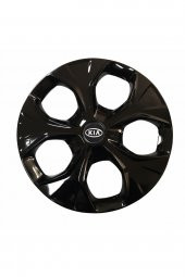 Kia Rio Uyumlu 15 Inç Piano Black Siyah Jant Kapağı 4 Adet thumbnail 1