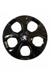 Peugeot 206 Uyumlu 15 Inç Piano Black Siyah Jant Kapağı 4 Adet thumbnail 1