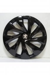 Peugeot 15 Inç Piano Black Jant Kapağı 4 Adet Amblem Hediye - 1