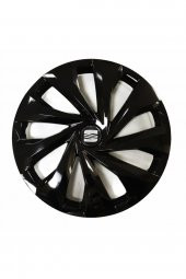Seat Leon Uyumlu 15 Inç Piano Black Siyah Jant Kapağı 4 Adet - 1