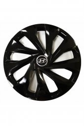 Hyundai Araçlarına Uyumlu 14 Inç Piano Black Siyah Jant Kapağı 4 Adet thumbnail 1