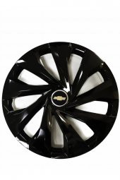 Chevrolet Rezzo Uyumlu 14 Inç Piano Black Siyah Jant Kapağı 4 Adet thumbnail 1