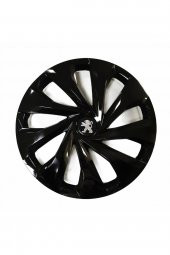 Peugeot Araçlarına Uyumlu 15 Inç Piano Black Siyah Jant Kapağı 4 Adet thumbnail 1