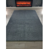 Welsoft Koyu Gri Baklava Halı Örtüsü Lastikli - 1