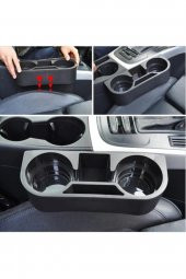 Araç Içi Koltuk Arası Ve Başlık Bardak Tutucu, Bardaklık Siyah - 2