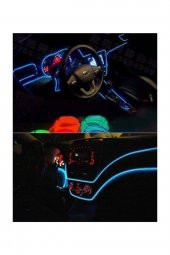 Torpido Led Ip Neon Işıklı Dekoratif Mavi 2 Metre - 3