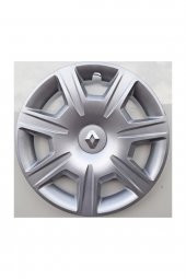 Renault Clio Symbol 15 Inç Jant Kapağı 4 Adet Kırılmaz Esnek - Amblem Hediyeli - 1