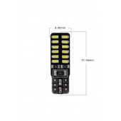 Led Park Ampulü - 24 Ledli T10 Model Park Ve Plaka Ampulü (beyaz) - 3