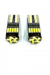 T10 Duy 15 Smd Dipsiz Oto Led Park Ampulü Beyaz Fardoktoru - 1