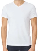 JOYT22002 V YAKA TİŞÖRT REGULAR FIT %100 PAMUK COMPACK PENYE - 2