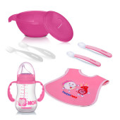 MAMA TABAĞI SİLİKON KAŞIK ÖNLÜK SULUK SETİ - 2