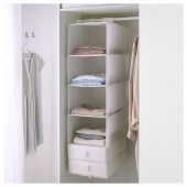 Dolap İçi Bölmeli Düzenleyici IKEA Ölçü 35x45x125 cm Beyaz Renk MeridyenDukkan Bölmeli Düzenleyici - 2