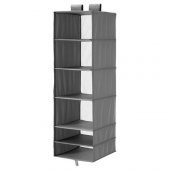 Dolap İçi Bölmeli Düzenleyici IKEA Ölçü 35x45x125 cm Gri Renk MeridyenDukkan Bölmeli Düzenleyici - 1