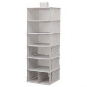 Desenli Bölmeli Dolap Düzenleyicisi IKEA Gri MeridyenDukkan 30x30x90 Cm Düzenleme Bölmeli Dolapiçi - 1