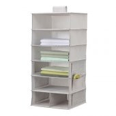 Desenli Bölmeli Dolap Düzenleyicisi IKEA Gri MeridyenDukkan 30x30x90 Cm Düzenleme Bölmeli Dolapiçi - 3