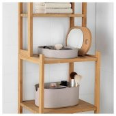 Ayna Kapaklı Saklama Kutusu IKEA Bölmeli- Plastik Mantar MeridyenDukkan 24x17 Cm Makyaj-Takı Organizeri - 6