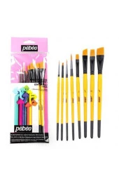 Pebeo Fırça Seti Angular Kesik Uç Suluboya 8 Li Fırça Seti (Set-6) - 1