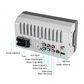 ProfroCAR Windows wince sistem 7 inç 7764B model Tft Usb-SD-Bluetoot-Aux ile Double 2DIN Oto Teyp - 6