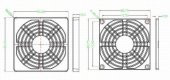 Fan Toz Filtresi - 8 cm - 2