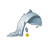 VW Caddy 2016-2020 Ön Çamurluk İçi Davlumbaz Kapağı 7E0809967 - 5