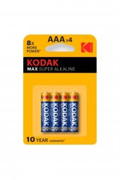 K3a-4 Max Alkaline Aaa Ince Kalem Pil Pakette 4 Adet Bulunur - 1