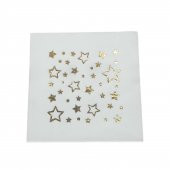 Yıldızlı  Kağıt Peçete Varaklı 33X33 CM  (16 Adet) - 3