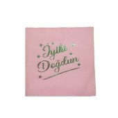 İyiki Doğdun Yazılı Kağıt Peçete Varaklı 33X33 CM  (16 Adet) - 2