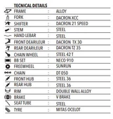 TommyBike RIVEN Alüminyum Kadro 26 Jant 21 Vites Dağ Bisikleti - 9