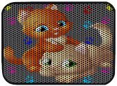 Miapet Elekli Desenli Kedi Tuvalet Önü Paspası 60 x 45 cm Pati Kediler - 1