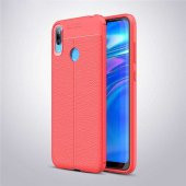 Huawei Y7 Prime 2019 Kılıf Zore Niss Deri Desenli Silikon Kılıf - 3